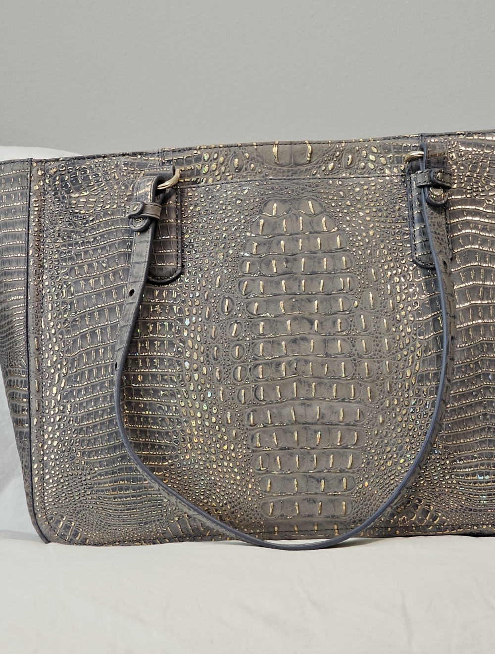 Brahmin Ashlee Women's Tote, Large & Matching Wallet in Regal Mini Melborne - Picture 2 of 12
